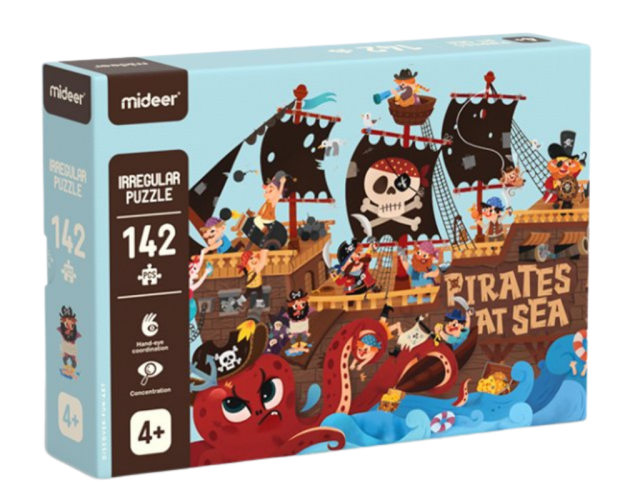 Umelecké puzzle - Piráti na mori 142 dielikov