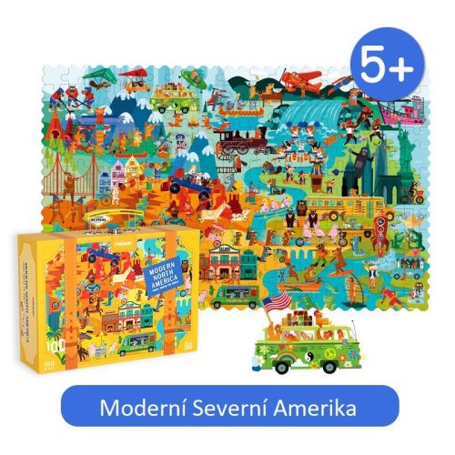 Moderná Severná Amerika puzzle 180 dielikov